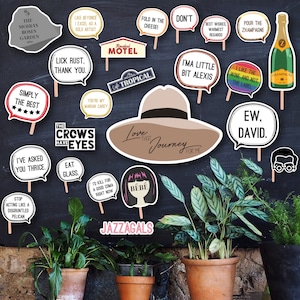 Schitt&#39;s Creek Photo Booth - Printable Party Props - Instant Download