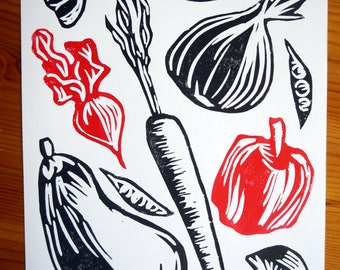 Vegetables Print 8" x 10"