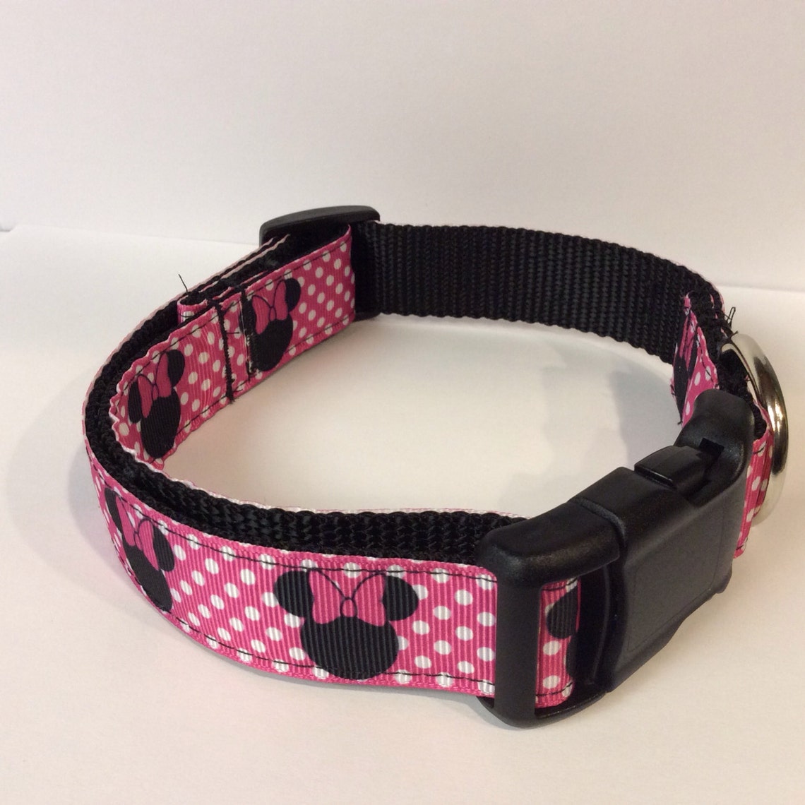 Minnie Mouse Adjustable Dog Collar Etsy