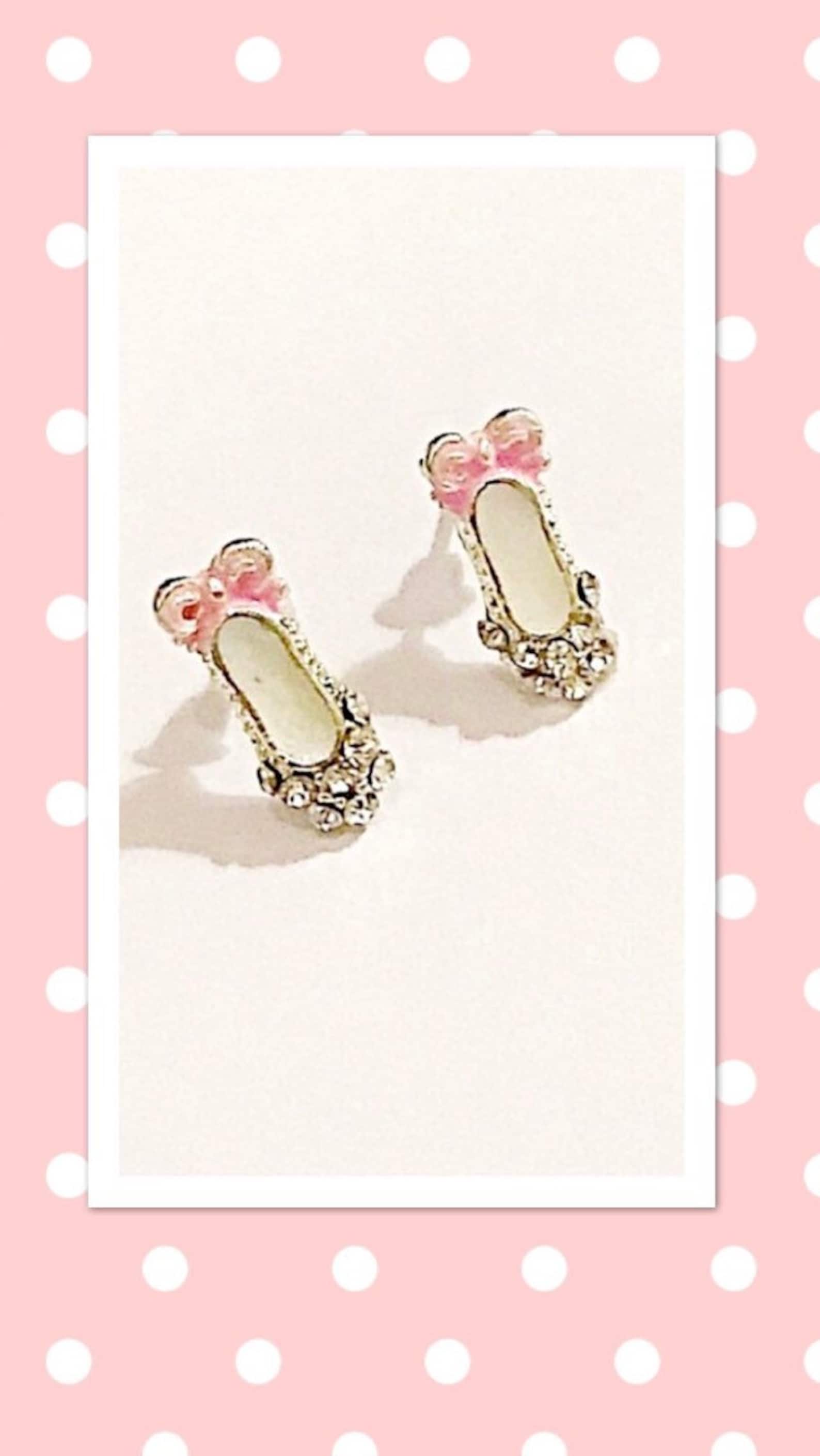 crystal ballet shoes stud earrings crystal ballet shoes stud earrings