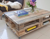 Pallet Coffee Table - Industrial Style - Upcycled Reclaimed Wood