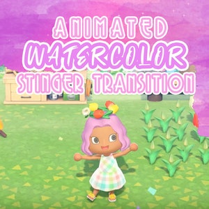 Animated Watercolor Streamer Stinger Transition | Twitch Transition | Streamlabs OBS Stinger | Twitch Overlay