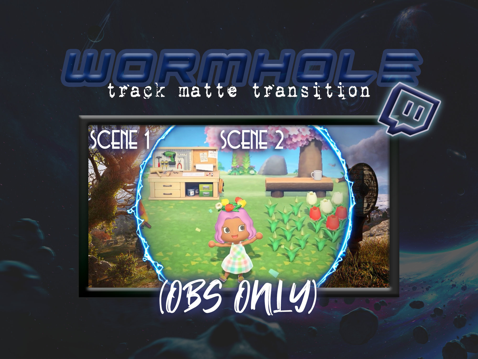 Wormhole Track Matte Stinger Transition Only For Obs Etsy