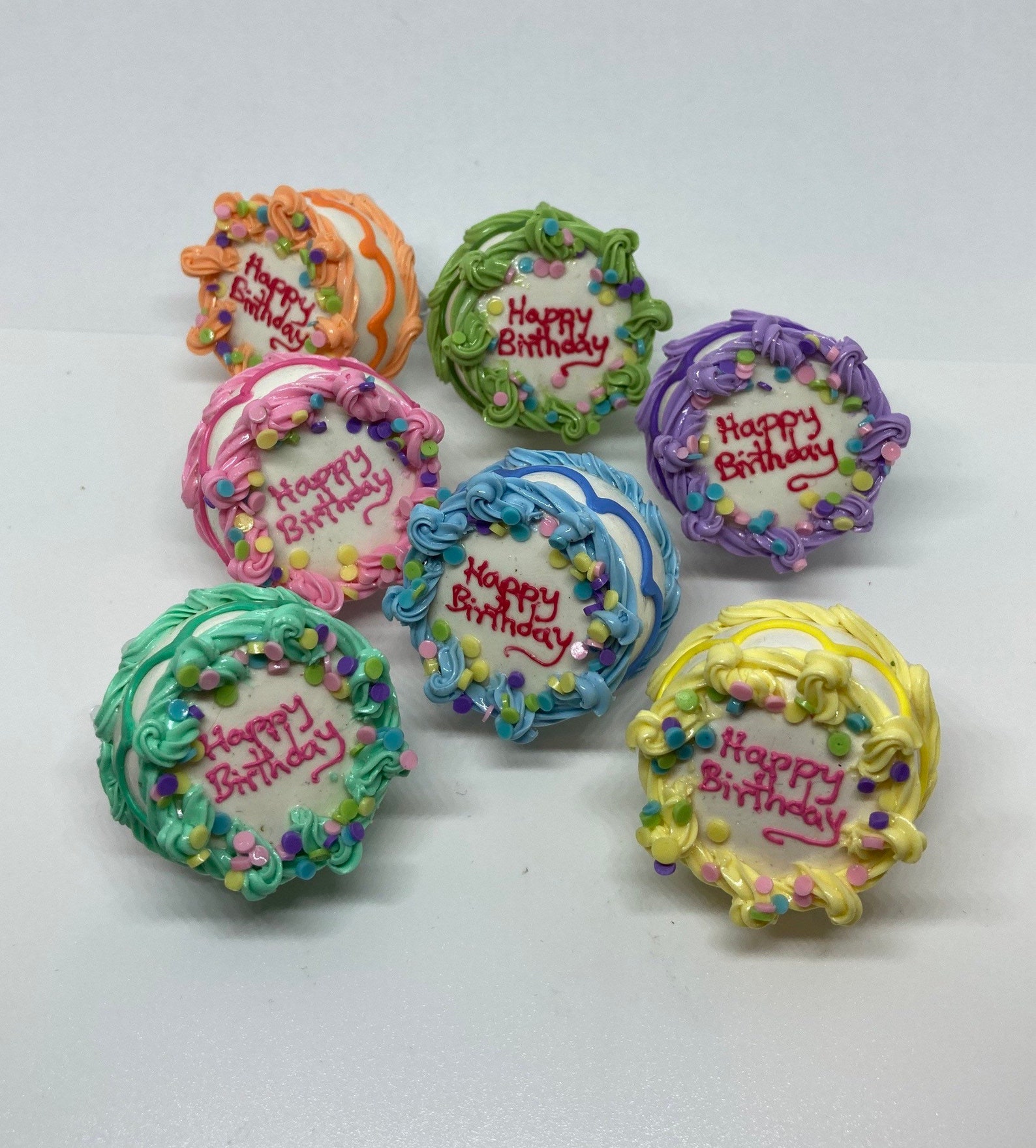 Happy Birthday Cake Ring Etsy