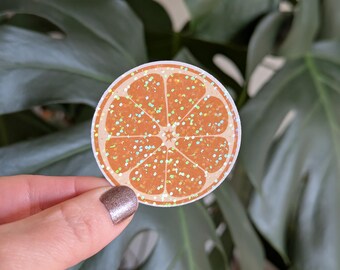 Holographic Orange Sticker