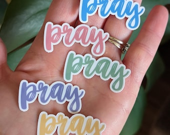 Mini Pray Stickers, Set of 5