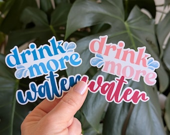 Drink More Water Sticker