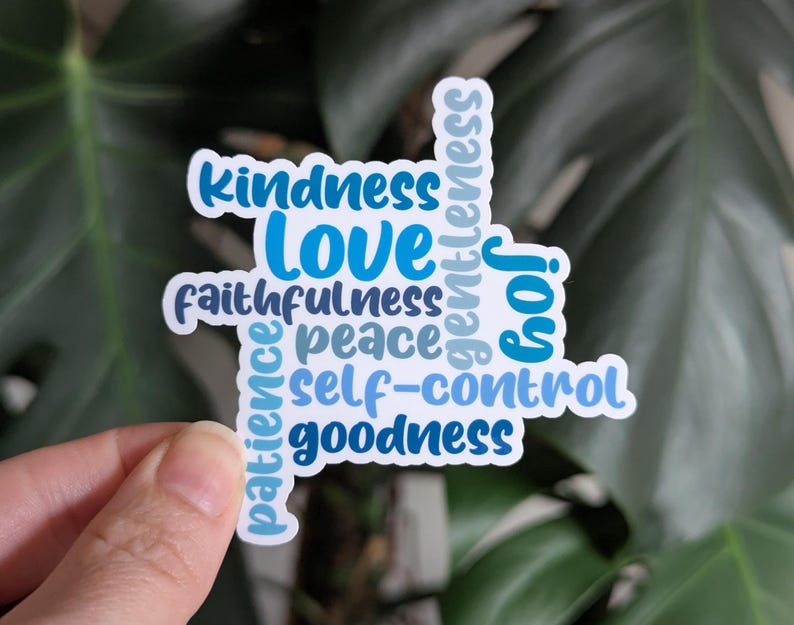 Bible Verse Sticker, Fruit of the Spirit, Galatians 5:22, Christian ...