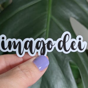 Imago Dei, Image of God Sticker, Christian Faith Sticker