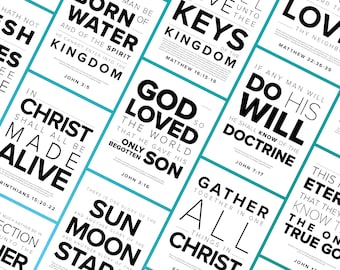 NEW 2023 Seminary New Testament Doctrinal Mastery Posters | Come Follow Me | Bible Study | Sunday School