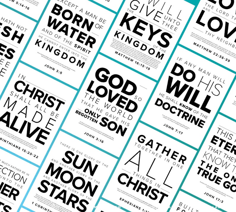 NEW 2023 Seminary New Testament Doctrinal Mastery Posters Come Follow