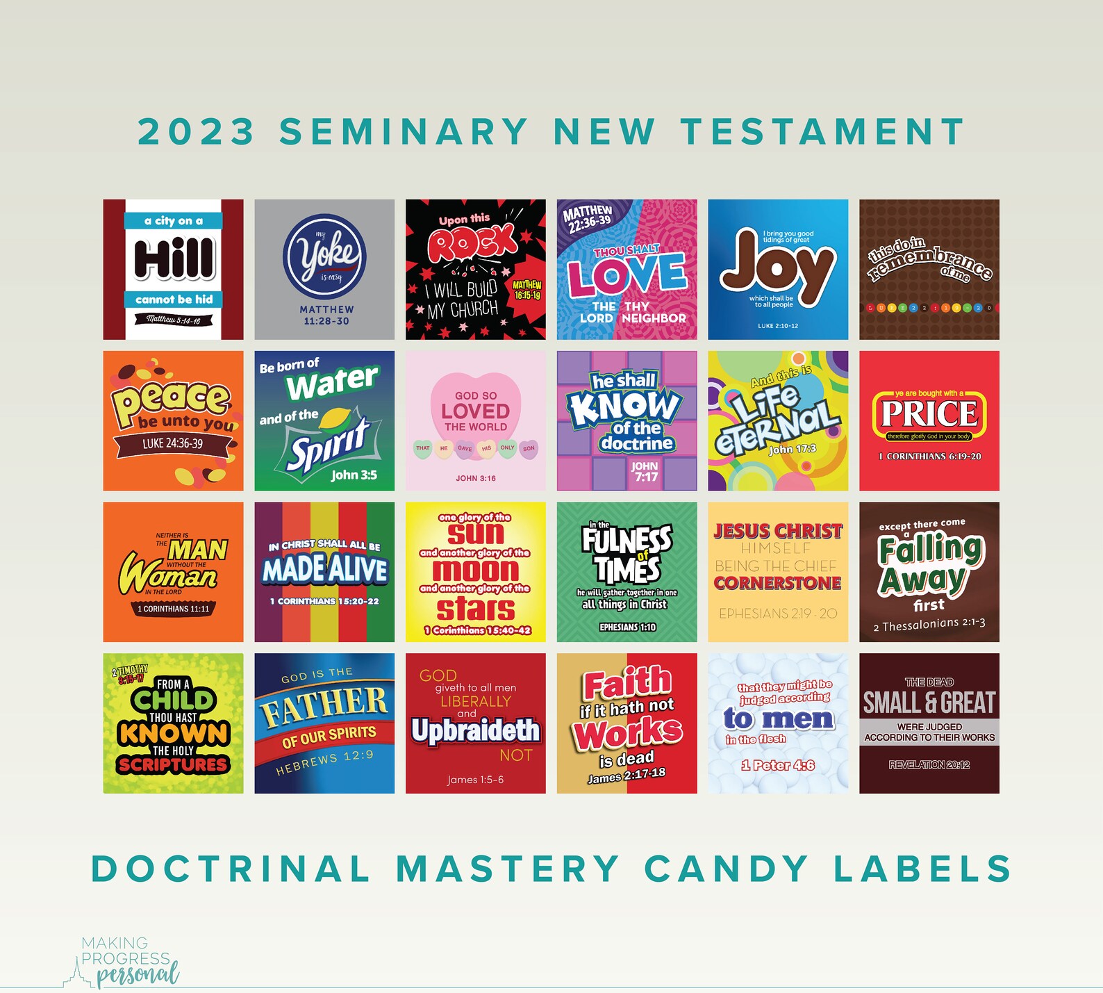 NEW 2023 Seminary New Testament Doctrinal Mastery Scripture Etsy