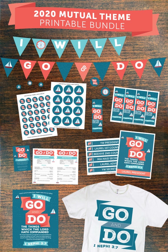 Youth 2020 Theme Go Do YW Suite Posters Cards Invites