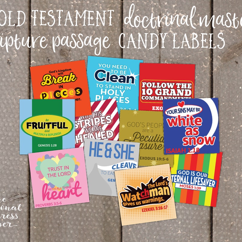 Scripture Candy Wrapper - Etsy
