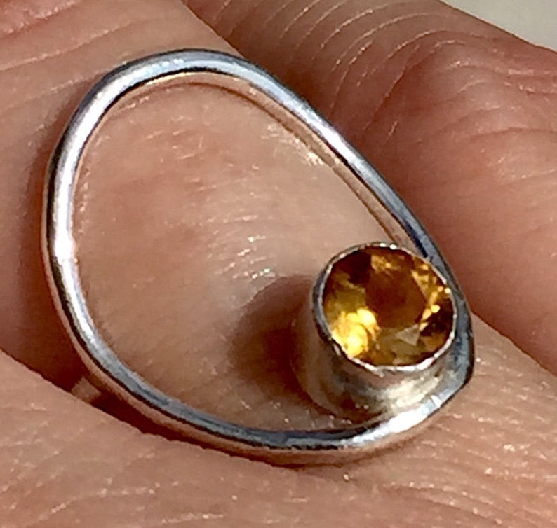 Circle Ring, with Gemstone image 3