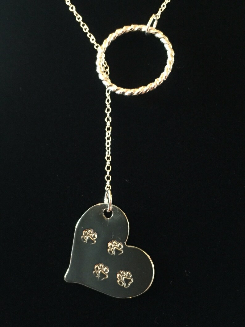Pet Memorial Dog Memorial Sterling Silver Necklace Lariat Etsy