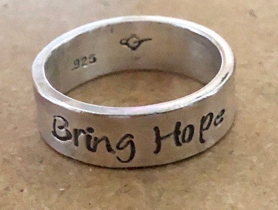 Saint Francis Ring Bring Hope Etsy