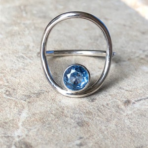 Circle Ring, with Gemstone image 5