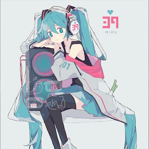 Miku Day 8.5"x11" Poster Print