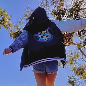 Xiao Yaksha Sukajan Bomber Jacket (black) - Etsy Xiao Yaksha Sukajan Bomber Jacket (black) - Etsy