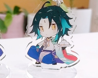 Xiao (Genshin Impact) - Deluxe Double-Sided Acrylic "Standee" Charm with Keychain