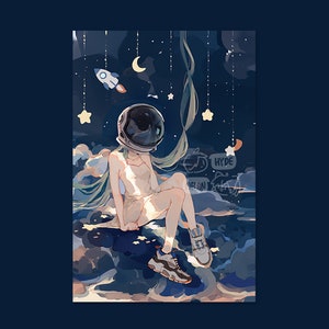 Mini stampa 4x6 dell'astronauta Miku