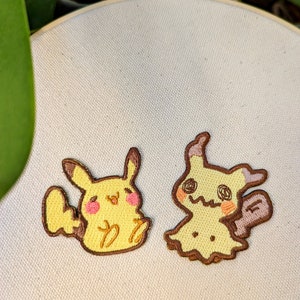 Mimikyu 2in Embroidered Sticker Patch image 3