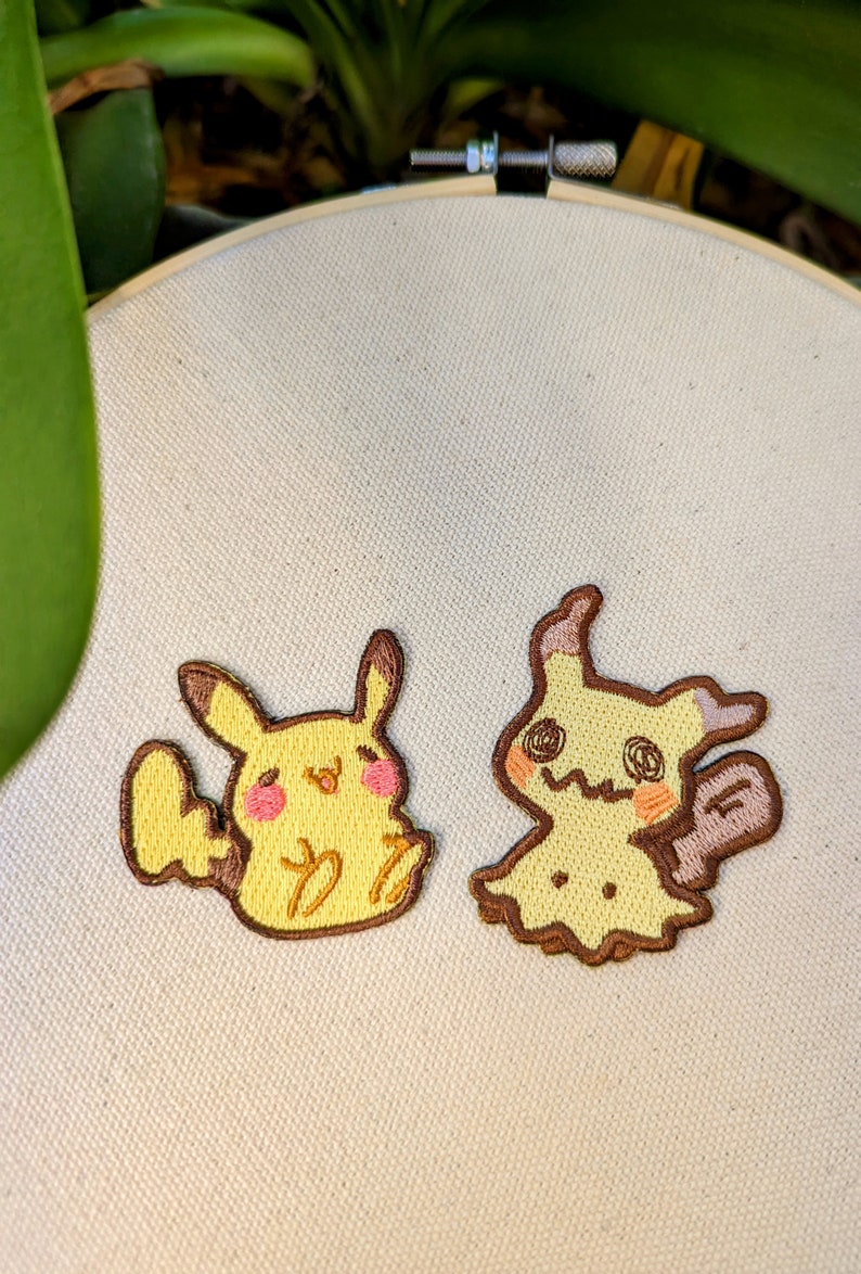 Mimikyu 2in Embroidered Sticker Patch image 3
