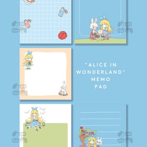 Alice im Wunderland Notizblock