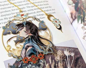 Dan Heng • Imbibitor Lunae (Honkai Star Rail) Gold Plated Metal Bookmark