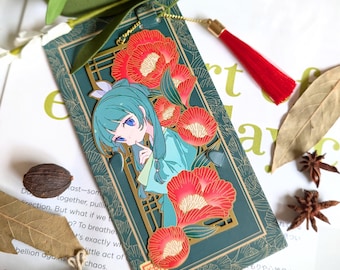 Apothecary Diaries Maomao Gold Plated Metal Bookmarks