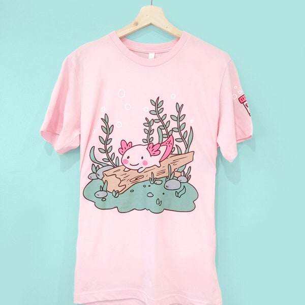 Happy Axolotl Tee / Short Sleeve Tshirt