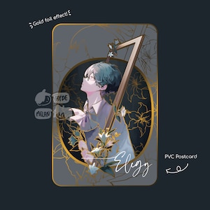 Elegy (Original Character) 4x6" Foil PVC Mini Print SECONDS