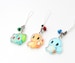 Pokemon Kanto Starters - Bulbasaur, Charmander, Squirtle 1' Mini Acrylic Charm with Phone Strap (Double Sided Front & Back) 