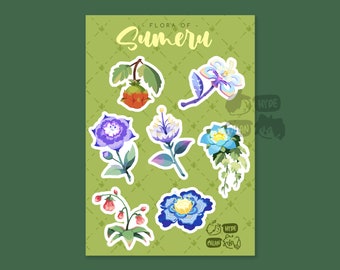 Flora of Sumeru (Genshin Impact) 3x4" Kiss Cut Sticker Sheet