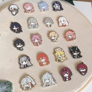 GACHA Honkai Star Rail Chibis - Hard Enamel Pins (SET A)