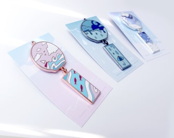 Furin Wind Chimes/Windchime Large Hard Enamel Pin