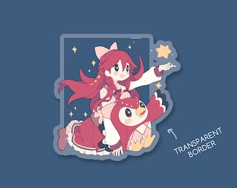 Celeste Falling Star (Animal Crossing) - Transparent Vinyl Sticker