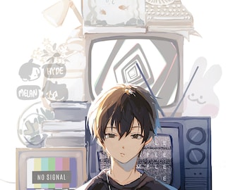 No Signal  (Original) 11"x17" Poster Print