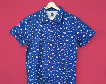 LAST CHANCE Organ-ic Matter Short Sleeve Button Up SECONDS