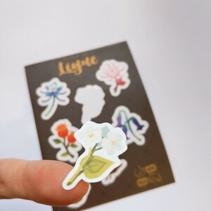 Flora of Liyue (Genshin Impact) 3x4" Kiss Cut Sticker Sheet image 2
