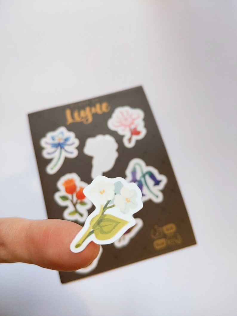 Flora of Liyue (Genshin Impact) 3x4" Kiss Cut Sticker Sheet image 2