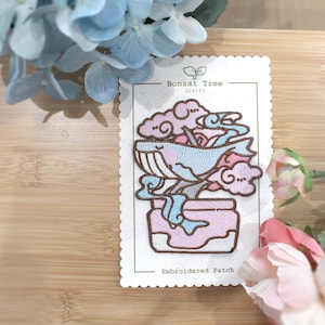 Árbol Bonsái Ballena Sakura - Parche Bordado