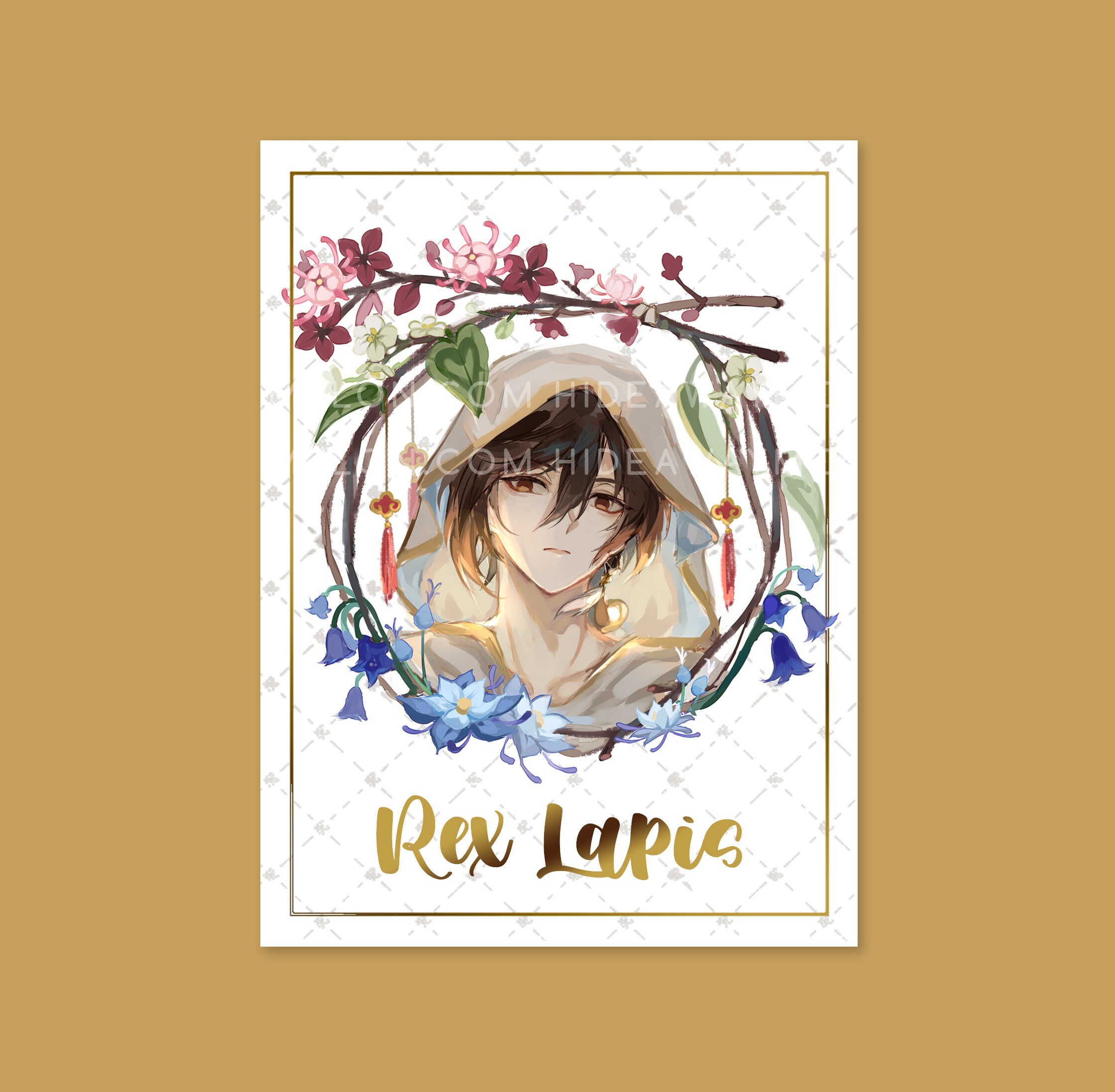 Rex Lapis Foil (Genshin Impact) 4x5.4" Mini Print