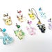 Pokemon Eevee Evolutions 1' Mini Acrylic Charm with Phone Strap (Double Sided Front & Back)