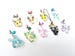 Pokemon Eevee Evolutions 1' Mini Acrylic Charm with Phone Strap (Double Sided Front & Back) 