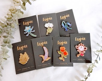 Flora of Liyue (Genshin Impact) Hard Enamel Pins