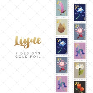 Fita washi japonesa Flora de Liyue (carimbo) 2,5 cm x 5 m