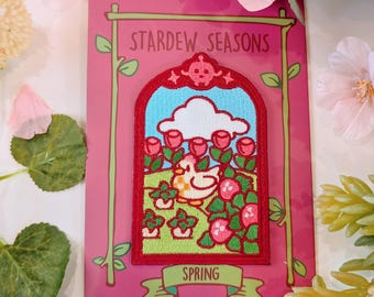 Stardew Valley Seasons (Spring) - Embroidered Patch