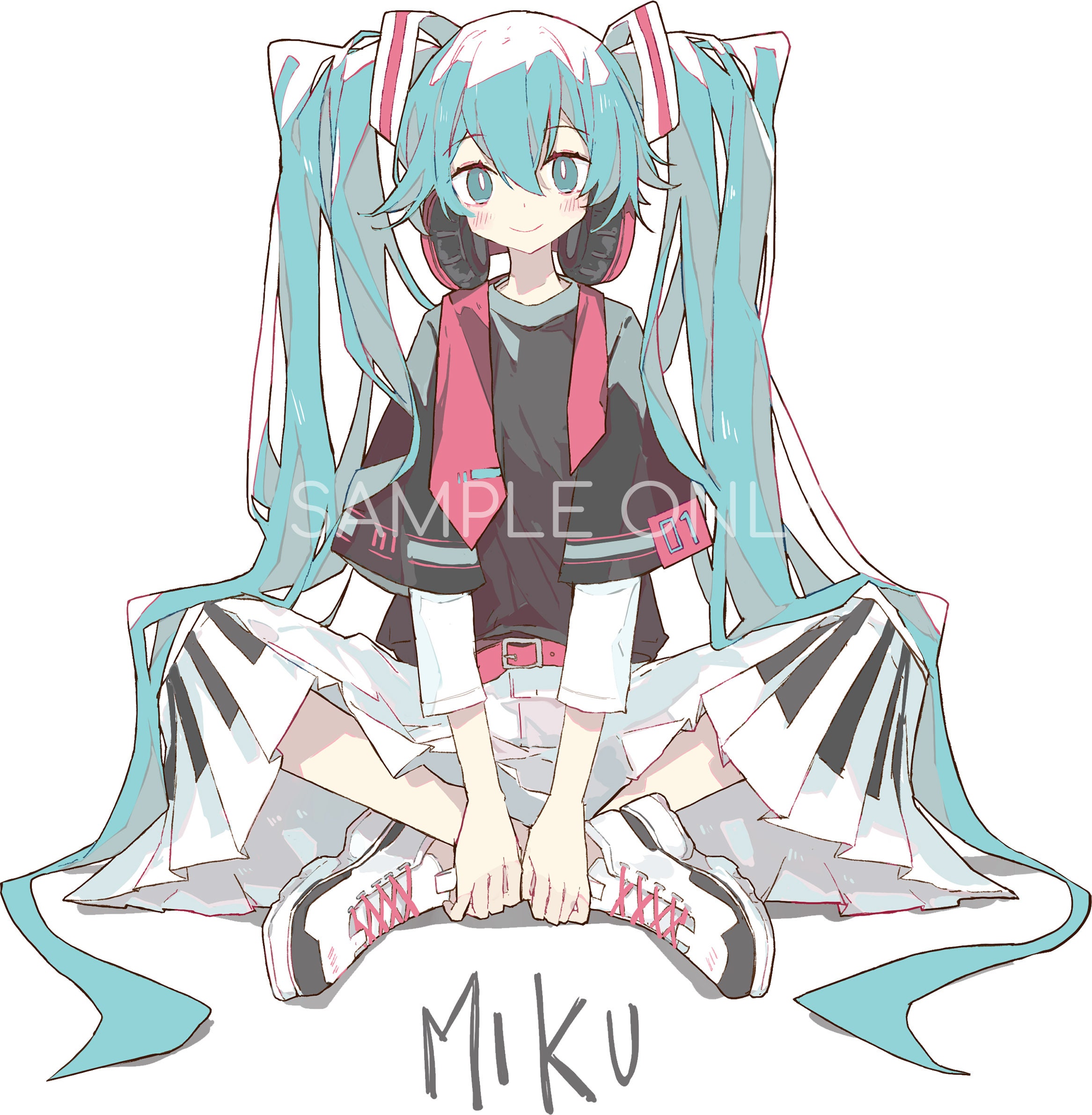 Hatsune Miku Sticker for Sale by hideawaymelon